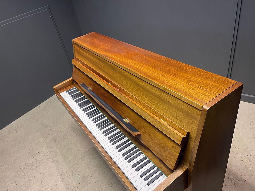 Thumbnail: Eavestaff compact upright piano -Oak finish