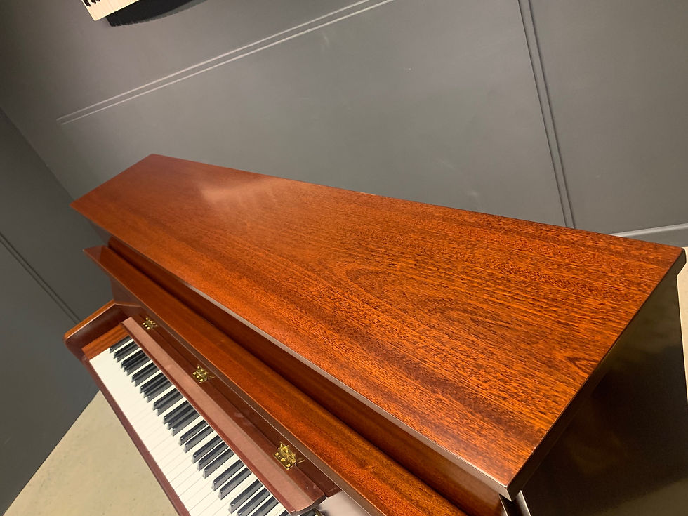 Thumbnail: Kemble Oxford  satin Mahogany upright piano