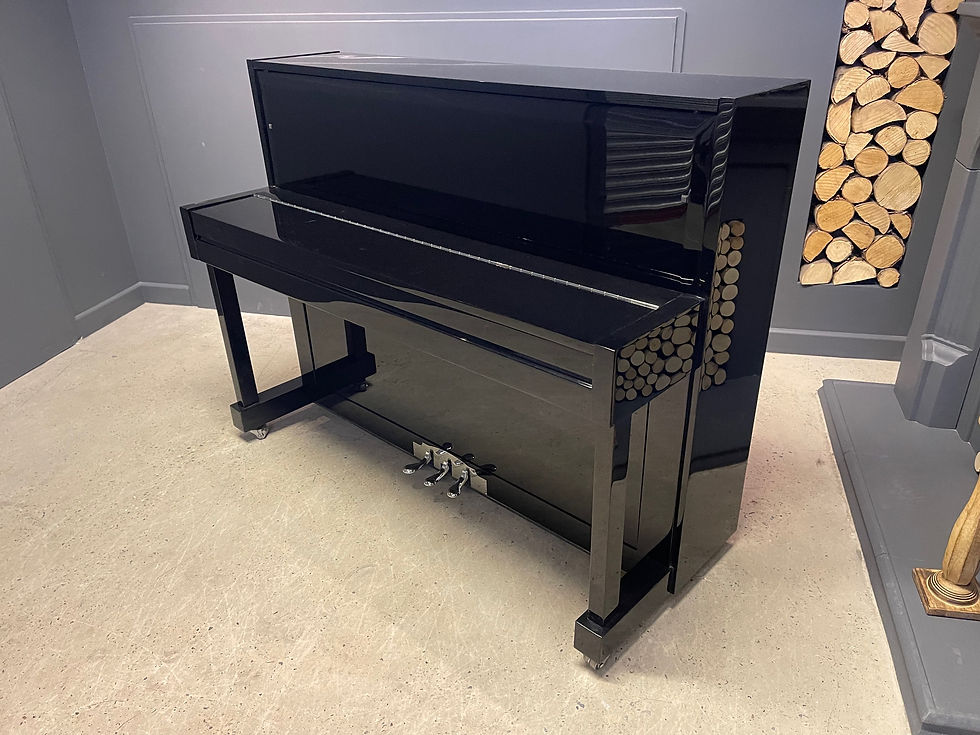 Thumbnail: Halle & Voight 110 upright piano - gloss black