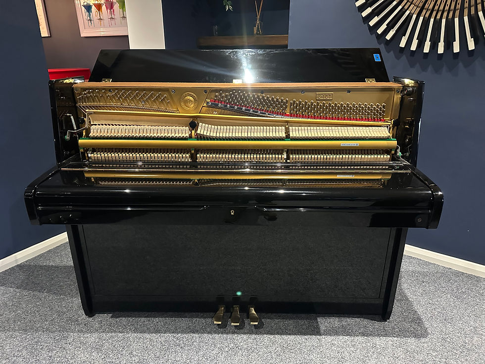 Thumbnail: Young Chang U-107 compact Upright piano - Gloss black 