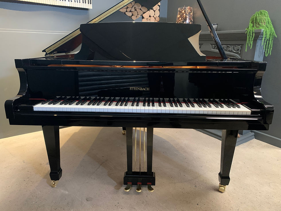 Thumbnail: Steinbach Gloss black baby grand piano - GP148 - Stunning condition