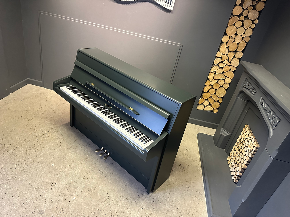 Thumbnail: Knight K6  piano - finished in Farrow and Ball Studio Green