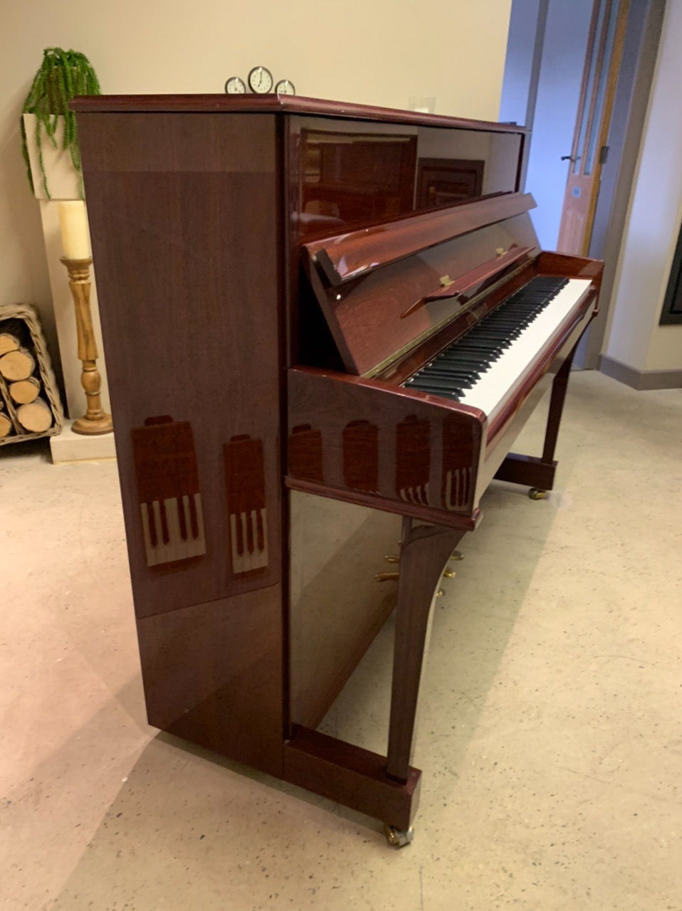 Thumbnail: Steinmayer 110 upright piano - gloss mahogany