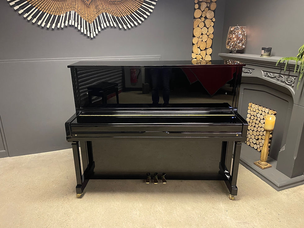 Thumbnail: Albert Weber 121 upright piano - gloss black