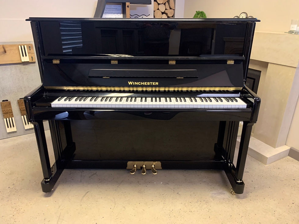Thumbnail: Winchester UP123T upright piano - Gloss black - Like new