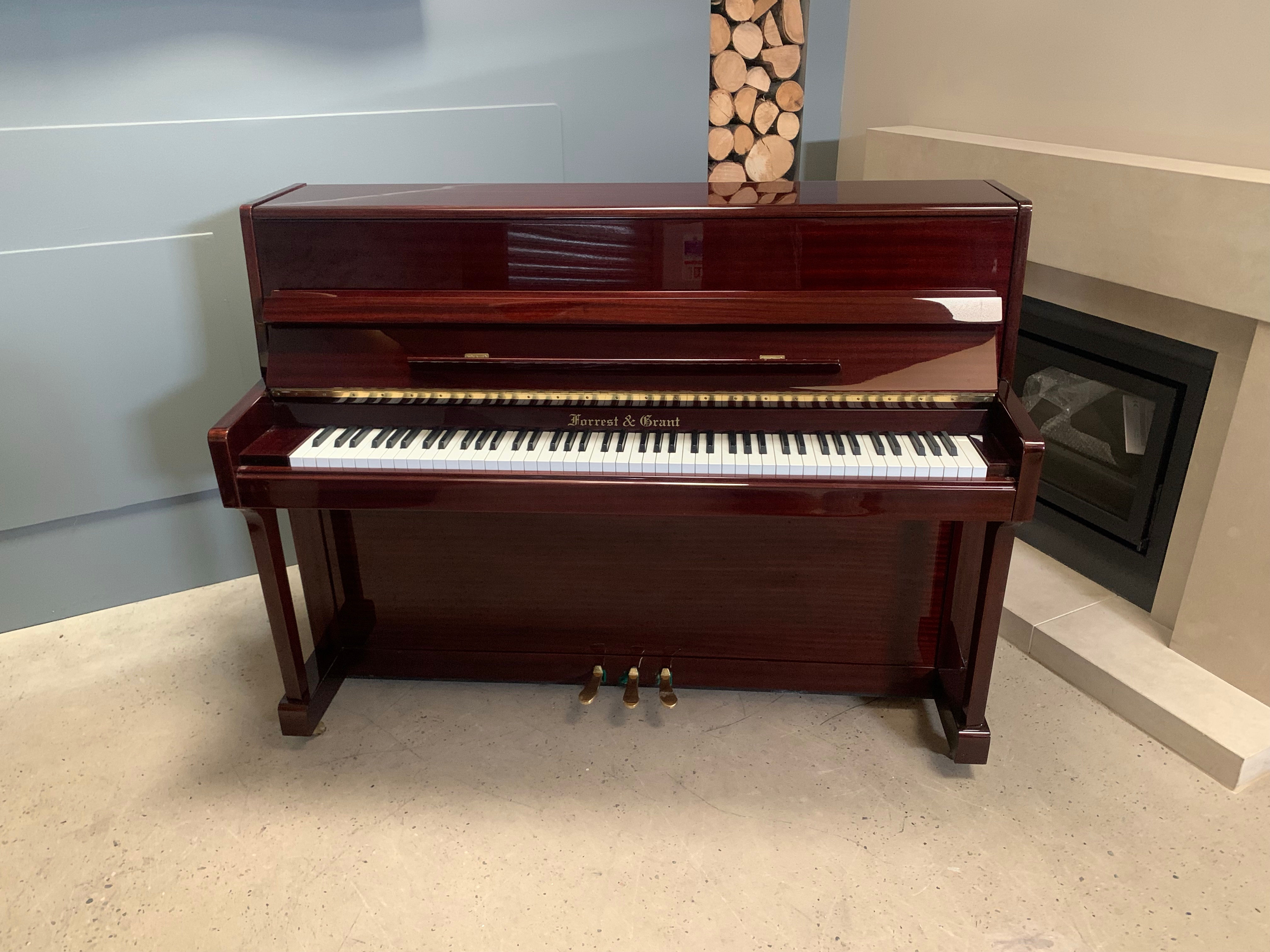 Forrest and Grant 112  upright piano in dark rosewood