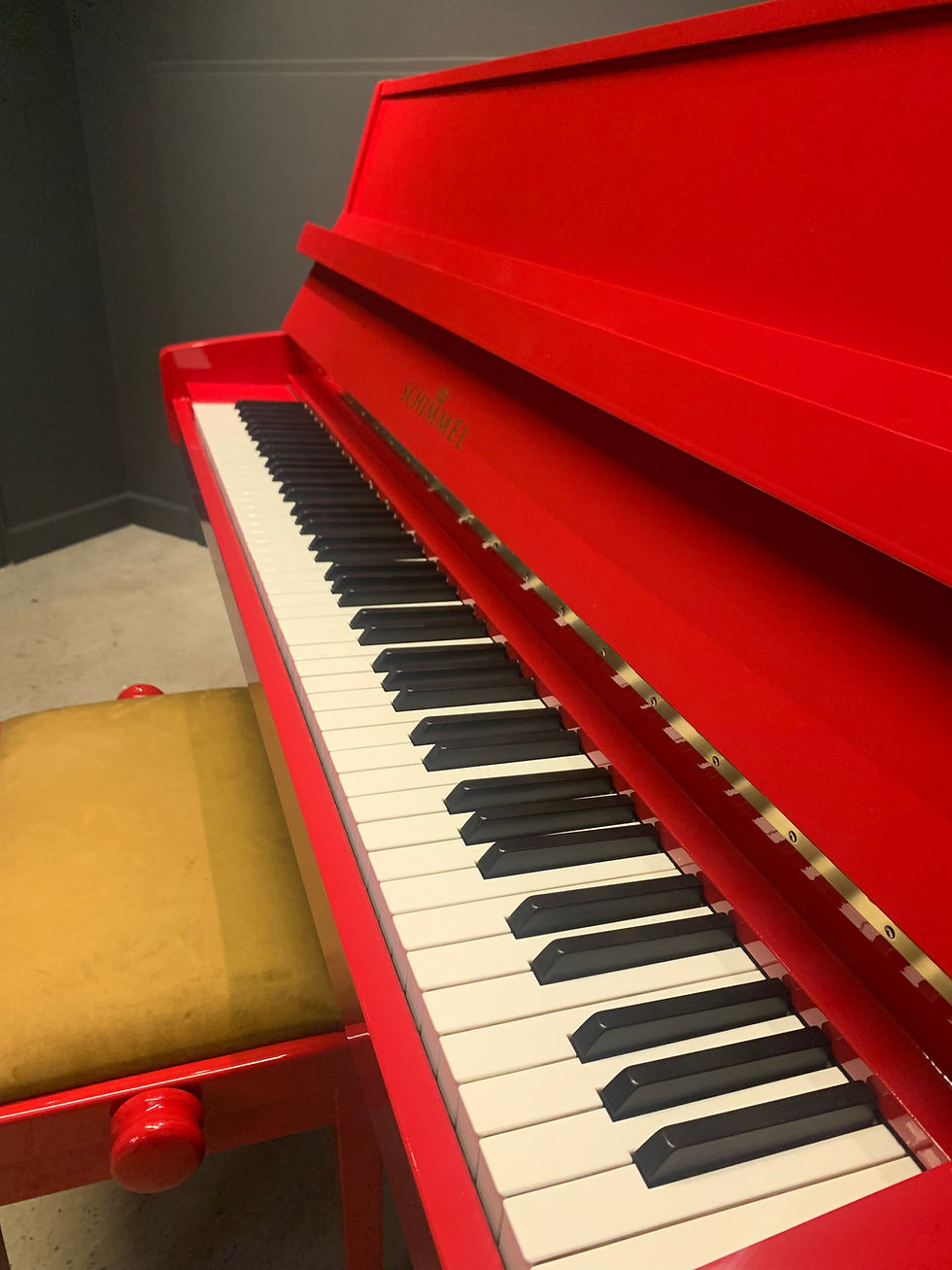 Thumbnail: Schimmel 112 Professional upright piano - Little red