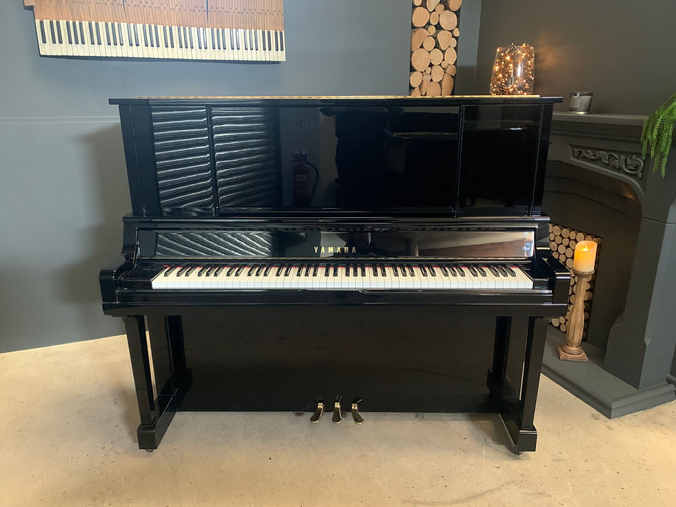 Yamaha UX30A U3 gloss black upright piano - Professional level piano