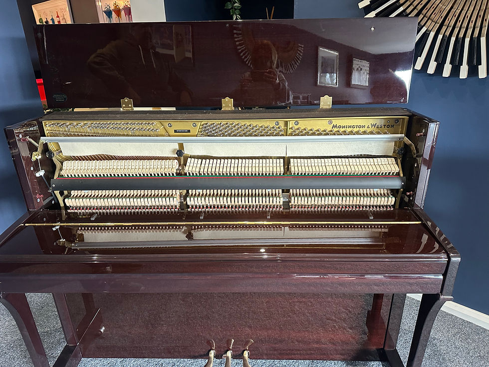 Thumbnail: Monington and Weston 110 upright piano - Gloss Mahogany