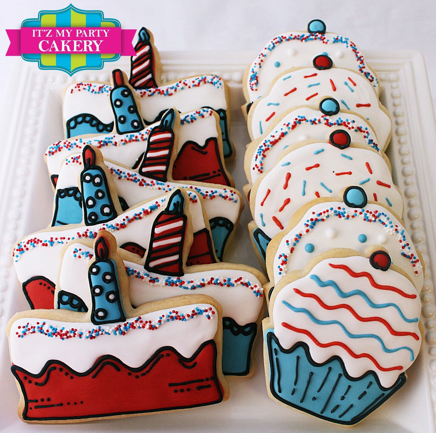 Custom Sugar Cookies / Birthday Cookies (1 Dozen)