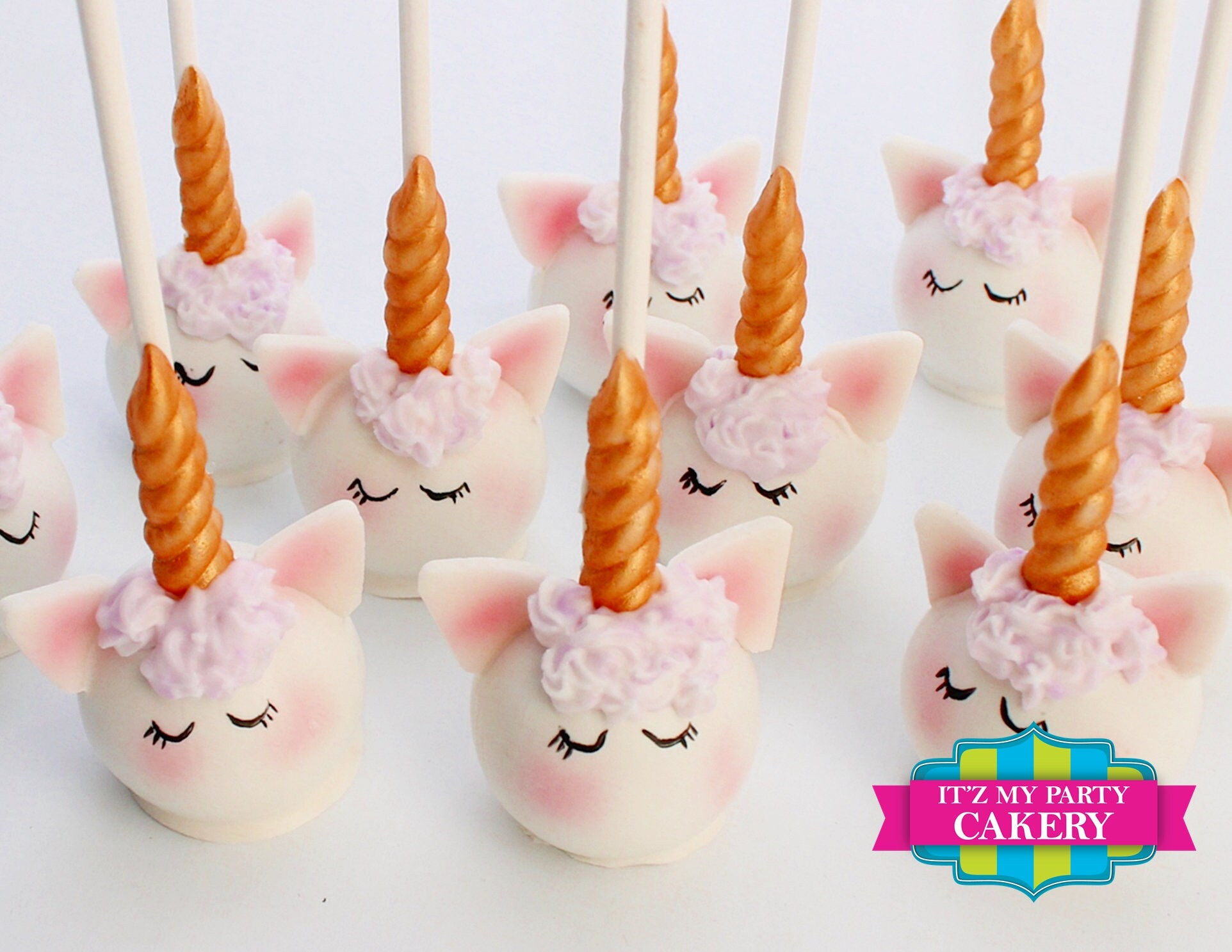 Custom Cake Pops / Unicorn Head Cake Pops (1 Dozen)