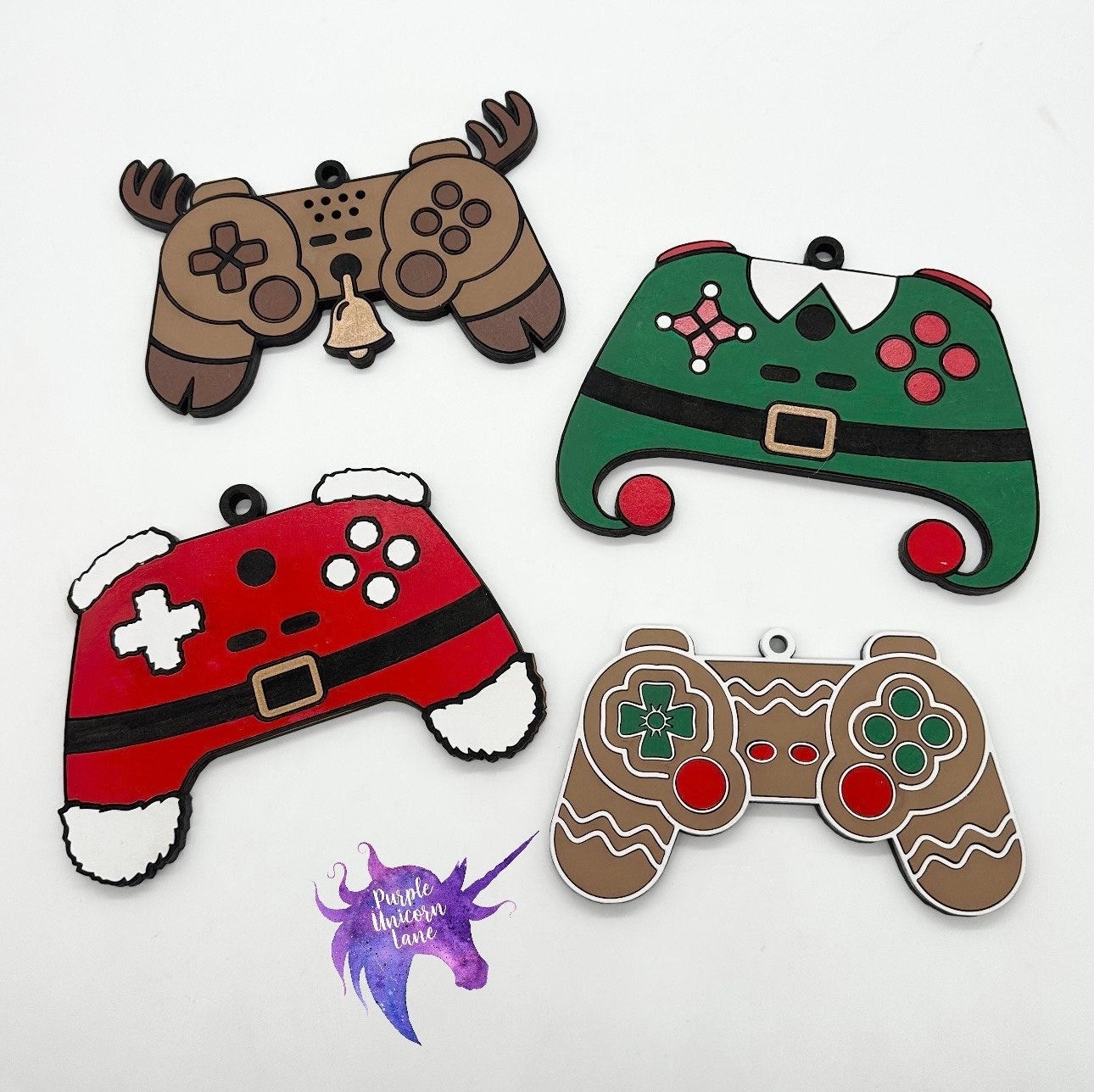 Christmas Gamer Ornament I Gamer Ornament I Game Controller Ornament I Custom