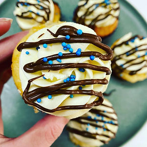 Blue Freckle Cupcakes