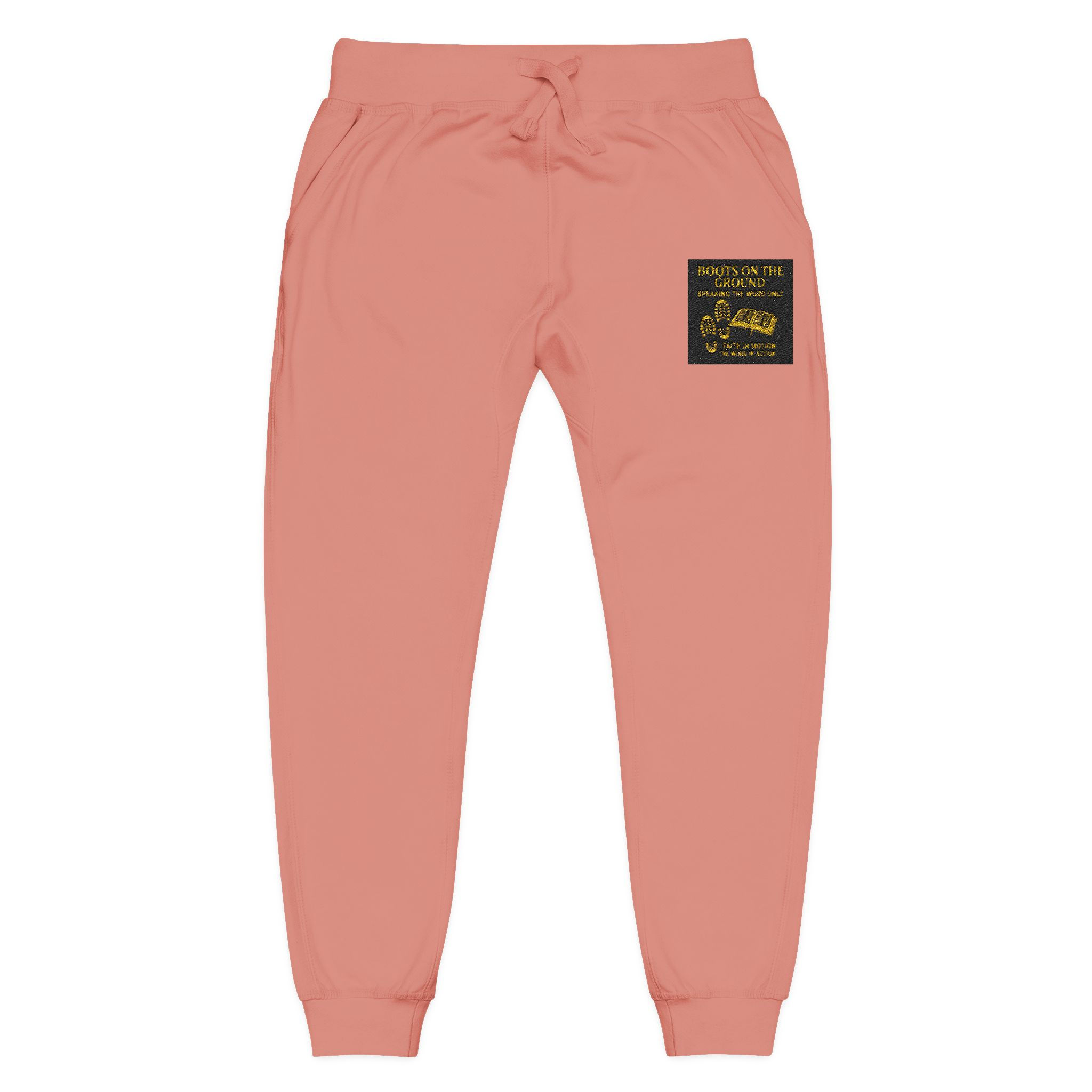 Embroidered Fleece Joggers - Boots on the Ground Collection
