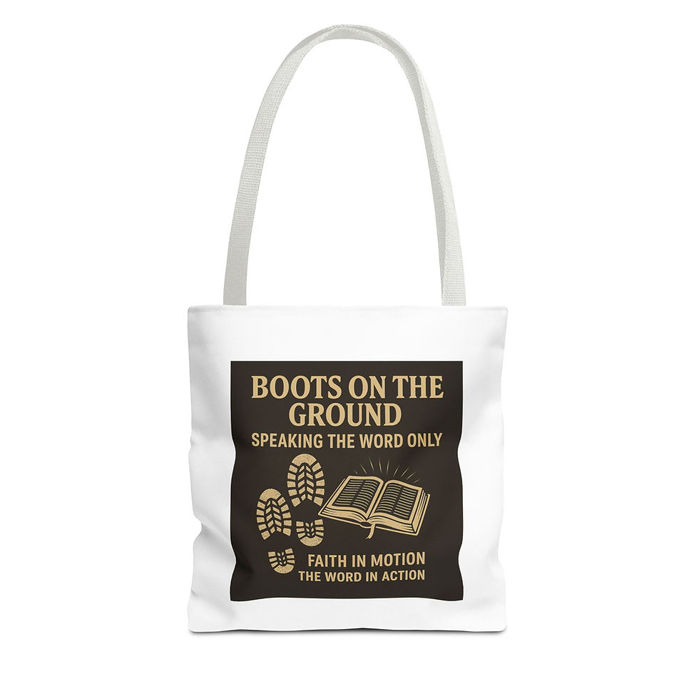 Thumbnail:  Faith-Based Tote, Speak the Word Only Design