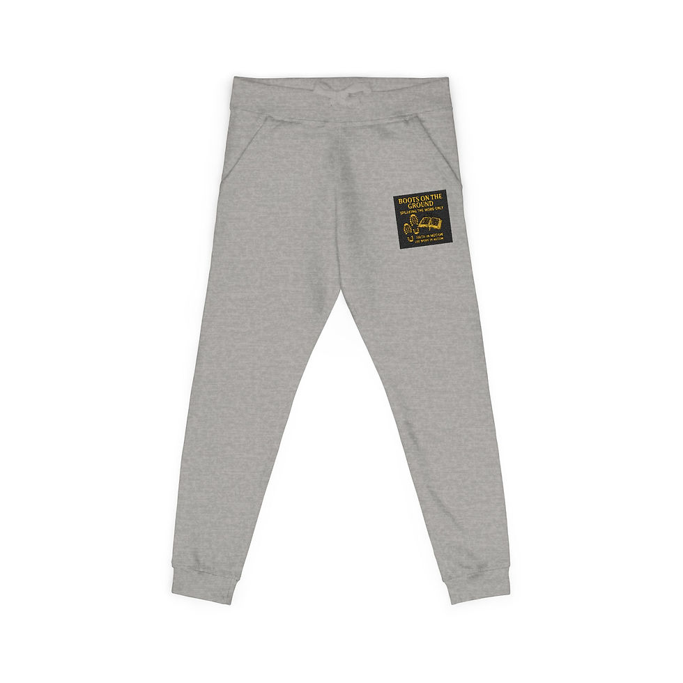 Thumbnail: Embroidered Fleece Joggers - Boots on the Ground Collection