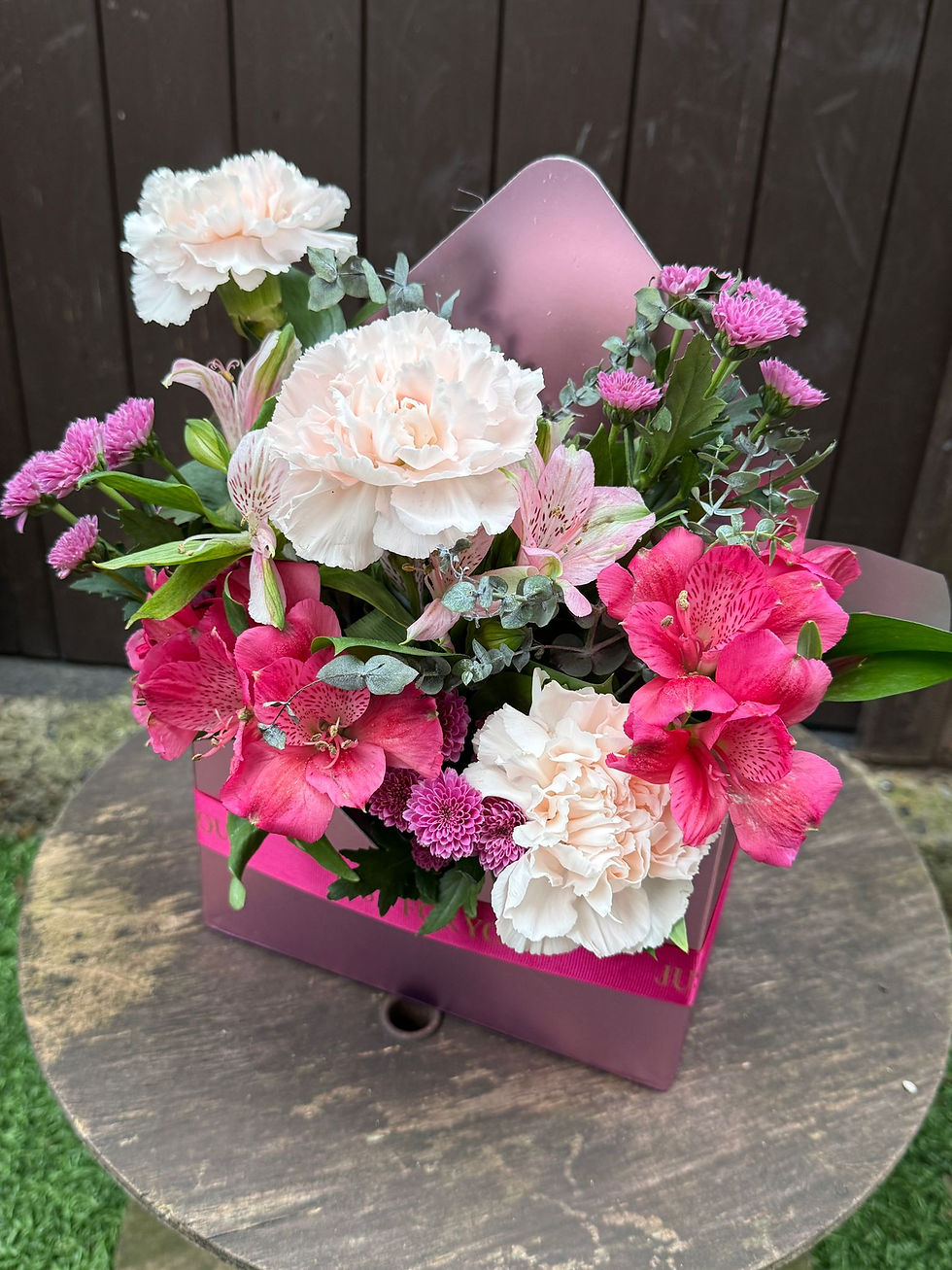 Pink Love Letter Envelope Arrangement