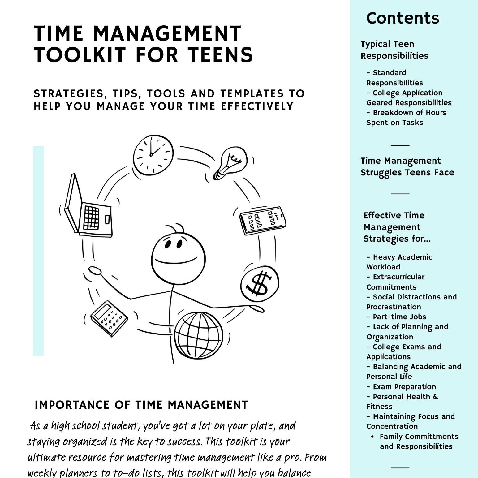 Time Management Toolkit for High Schoolers