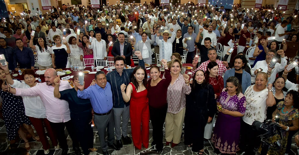 Maestros y maestras son tutores del bienestar, afirma Laura Artemisa ante más de cinco mil 500 docentes