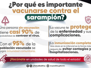 Llaman a vacunarse contra el sarampión