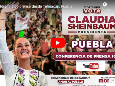 Claudia Sheinbaum en Tehuacán