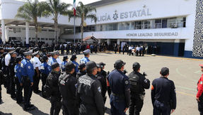 Con honor y respeto, despide SSP a policía estatal fallecido en cumplimiento del deber