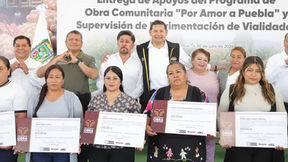 Alejandro Armenta impulsa obra comunitaria