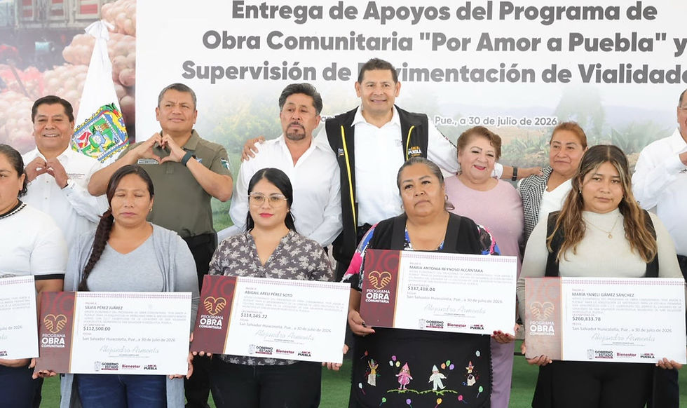Alejandro Armenta impulsa obra comunitaria