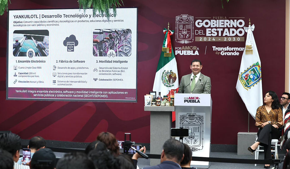 Gobierno federal y estatal consolidan en Puebla polo de soberanía tecnológica