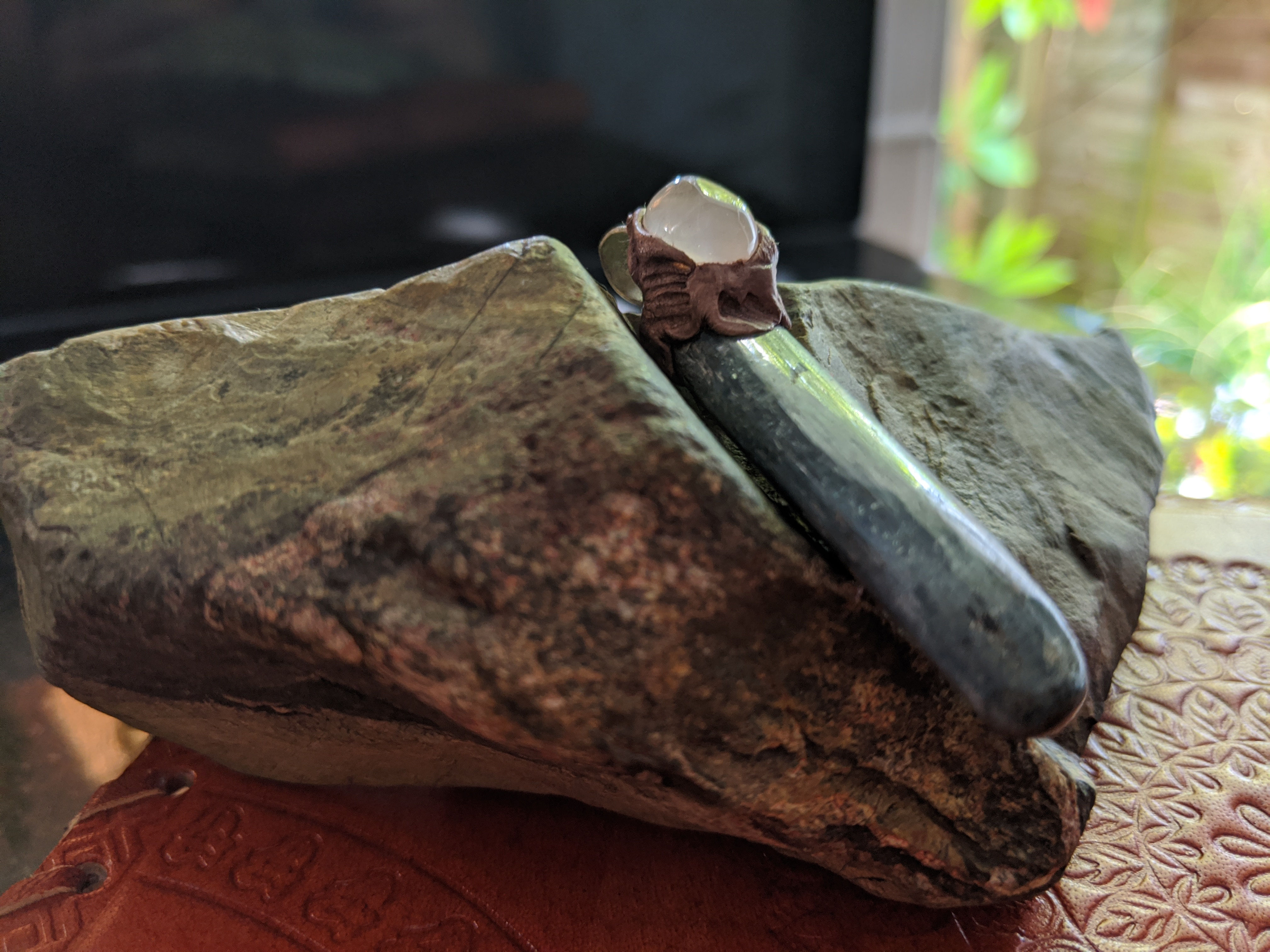 Kyanite & Rose Quartz Pendant