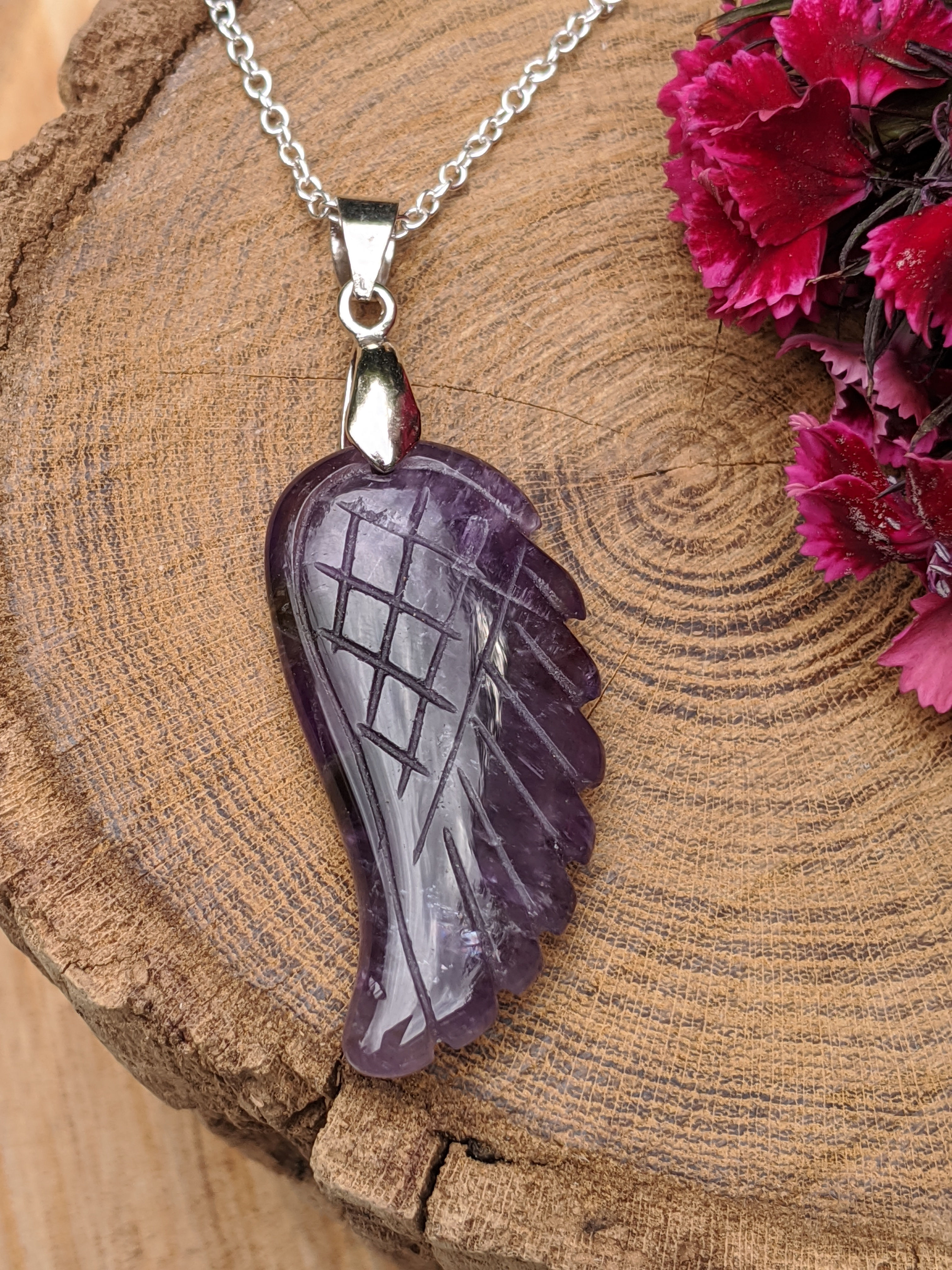 Amethyst Angel Wing