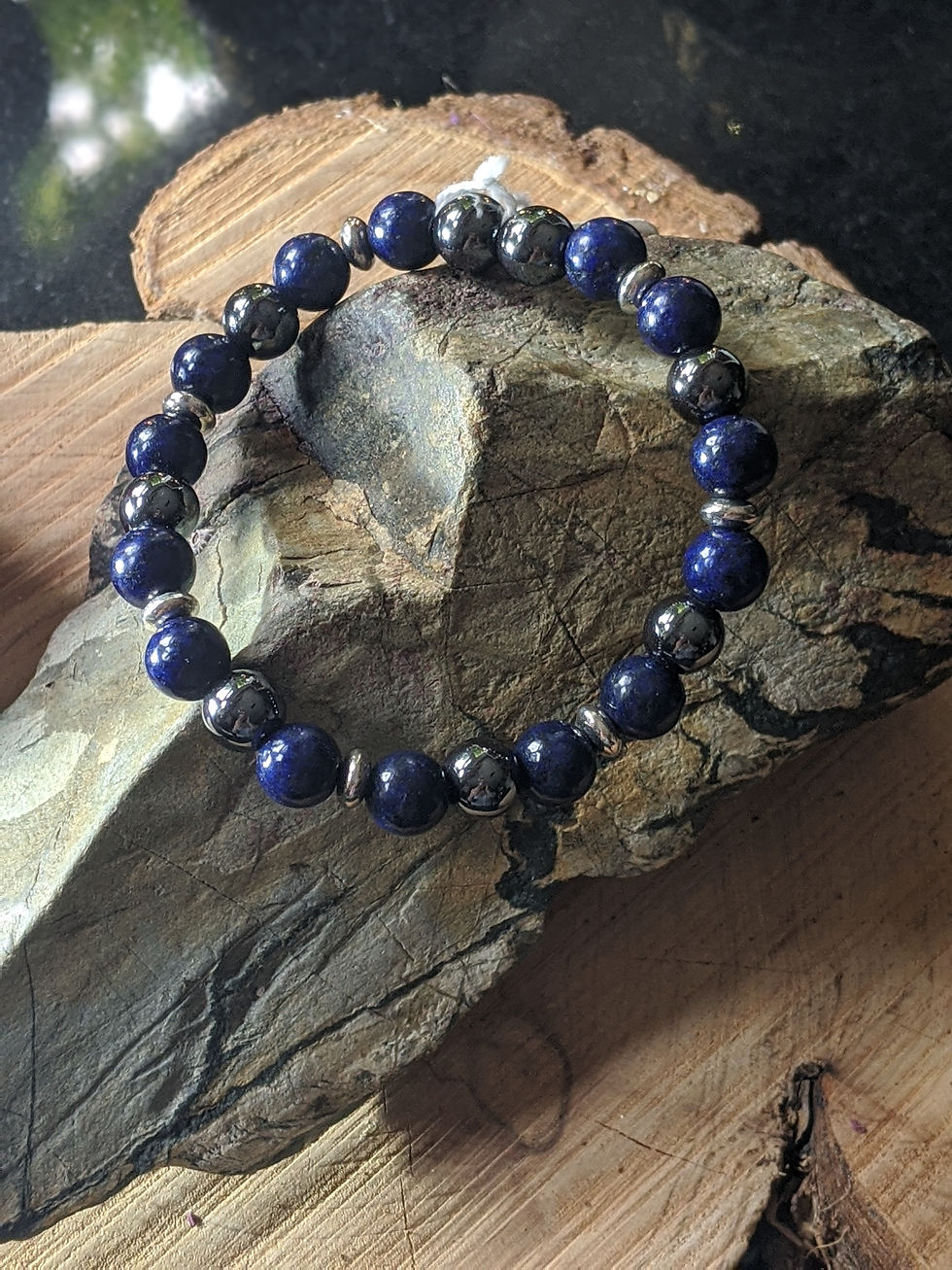 Thumbnail: Dumortierite and Hematite