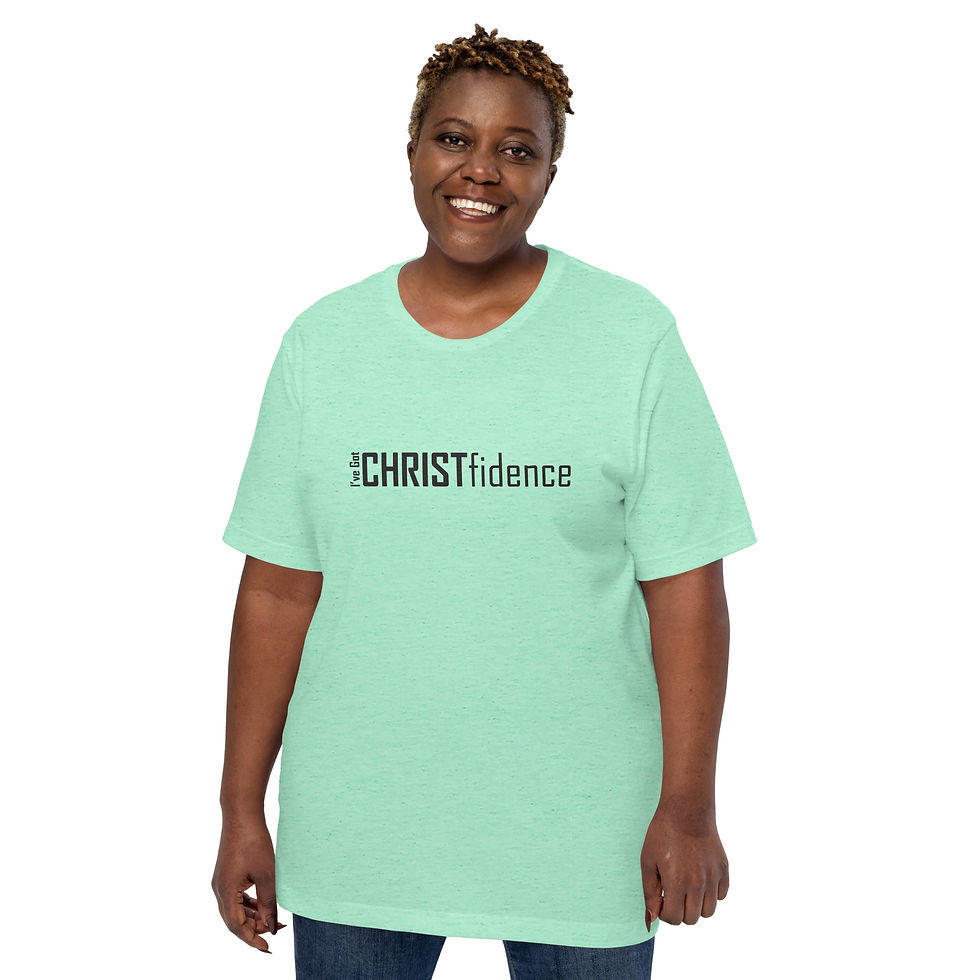 Thumbnail: Horizontal Christfidence Light Colors Unisex Tees
