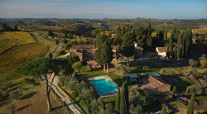 a farmhouse in Tuscany