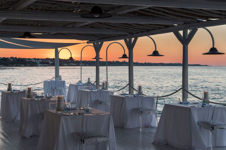 Open Sea restaurant at sunset