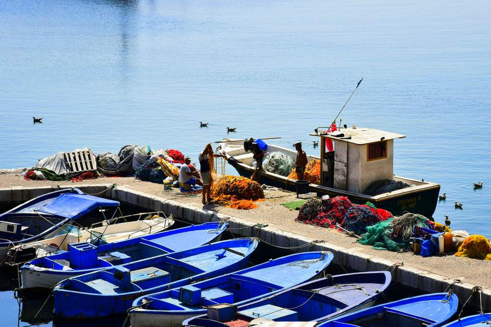 a harbour in Puglia