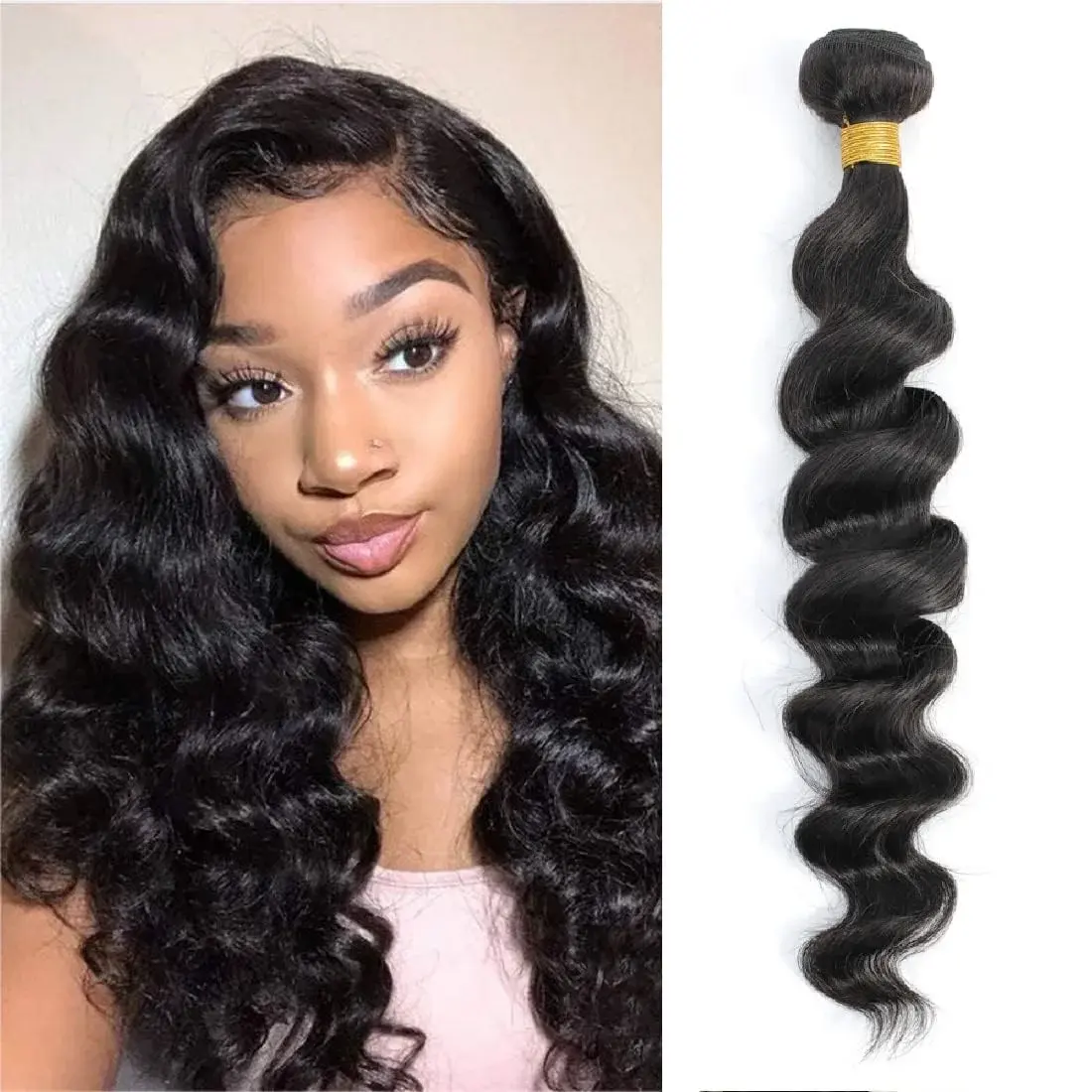 24" Dark Loose Wave Virgin Hair Bundle