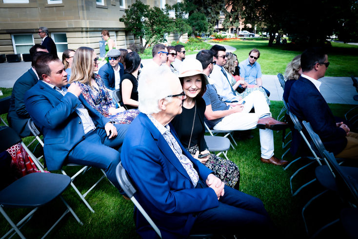 Wedding at Central Memorial Park, Calgary, Alberta.