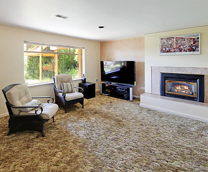 Photo of a master bedroom before a luxury remodel in Eugene, Oregon