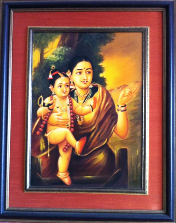 Thumbnail: YASHODA KRISHNA - OIL PAINTING # 2005-O