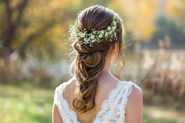 messy braid hairstyle