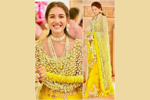 Unique haldi jewellery