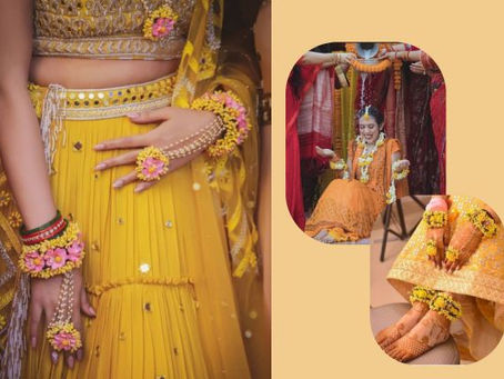 The Charm of Handmade Floral Jewellery for Haldi Brides