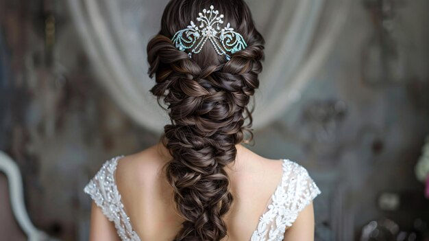 messy braid hairstyle