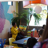 Coach Shirley reading at McCommunity Day.jpg