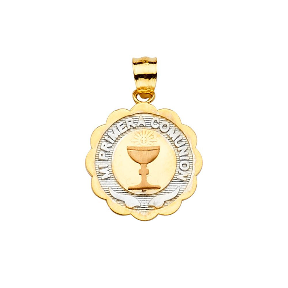 14K Gold Primera Comunión Pendant