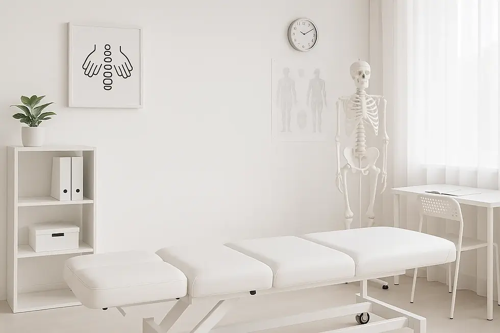 Consultório de quiropraxia minimalista iluminado (1).webp