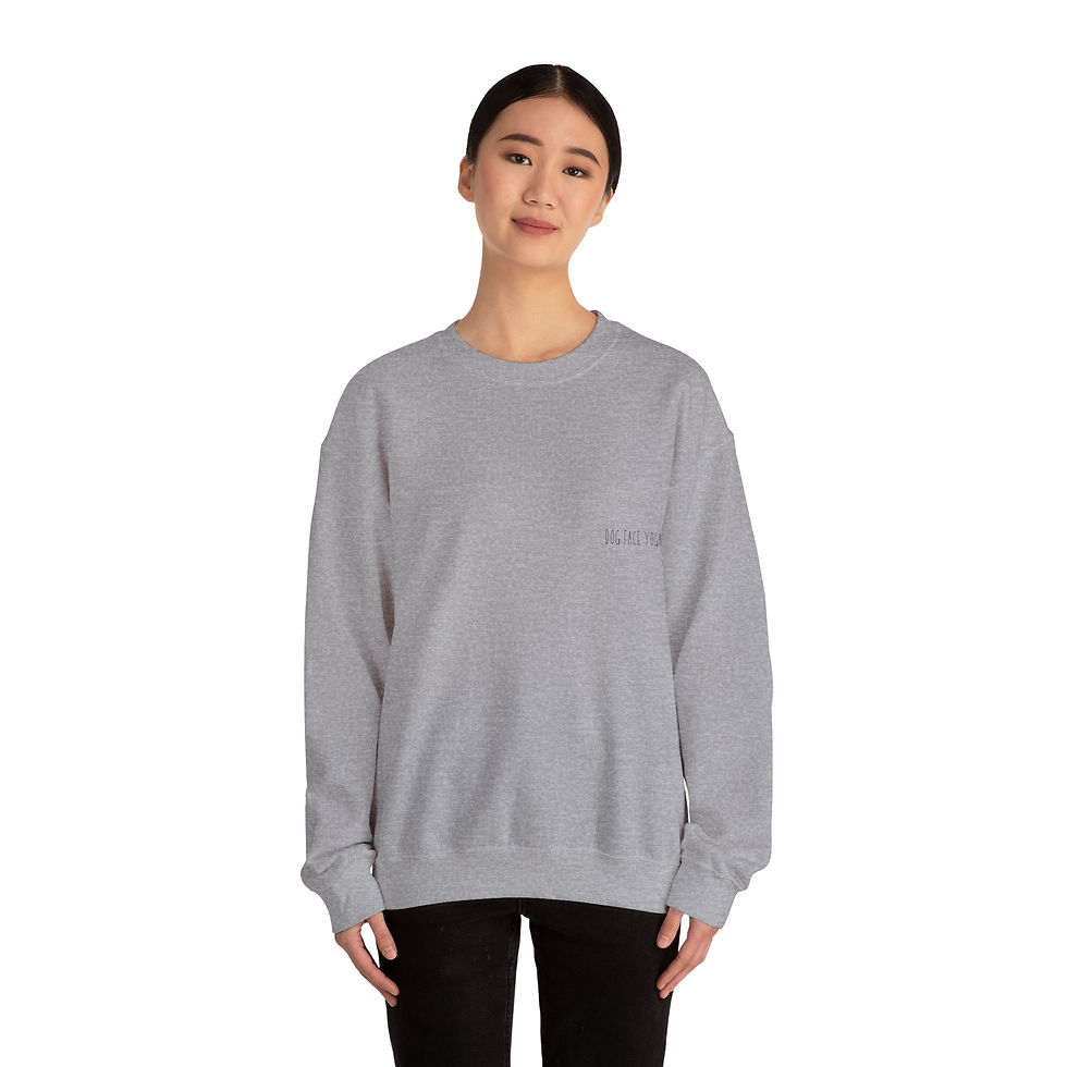 Thumbnail: Dog Face Yoga Crewneck Sweatshirt
