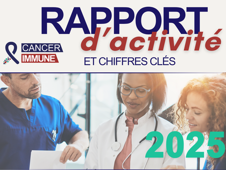 Couverture du Rapport d'activité 2025 CANCERIMMUNE : recherche médicale, oncologie et immunodépression (VIH et greffe).