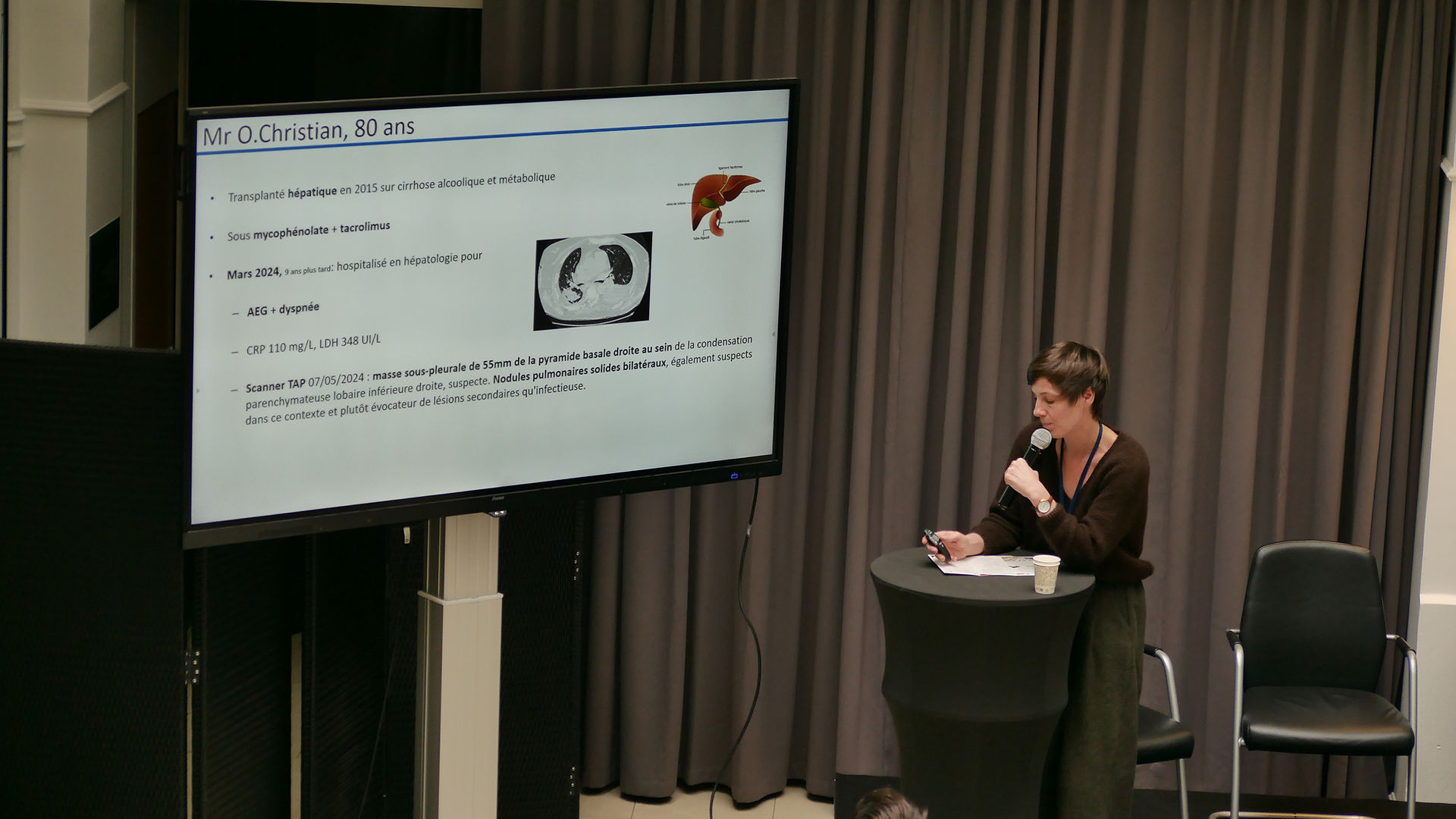 Session interactive de cas cliniques portant sur la Greffe : lymphoprolifération post-transplantation animé par le Dr Marine Baron congrès CANCERIMMUNE